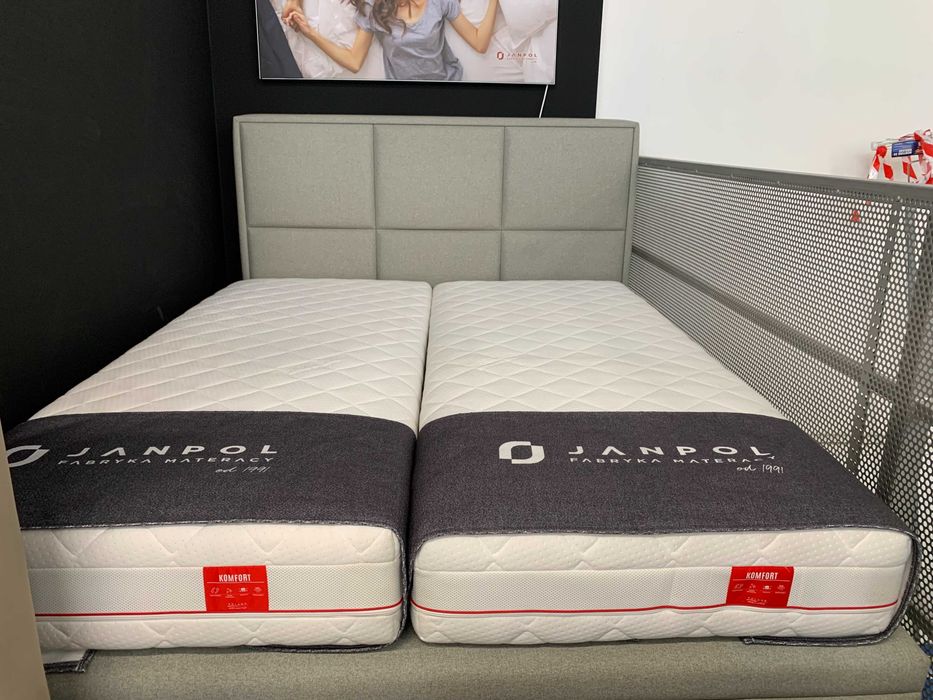 Łóżko Bed Design Rocco kontynentalne z poj. 160x200 - Ekspozycyjne