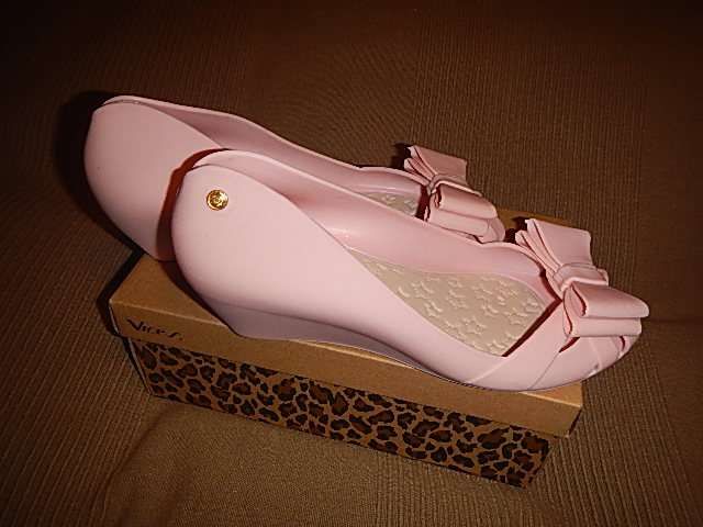 Koturny Meliski Amelia PINK Wedges rozmiar 40