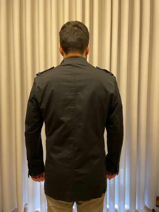 Casaco Jerem Homem Preto Estilo Safari