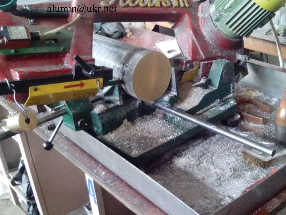 Бронза круг, латунь, мідь, алюміній, прут, болванка порізка