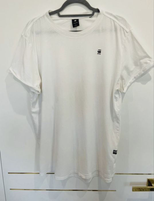 Koszulka polo t-shirt Willsoor firmowy biały groszki k. 41/42 L