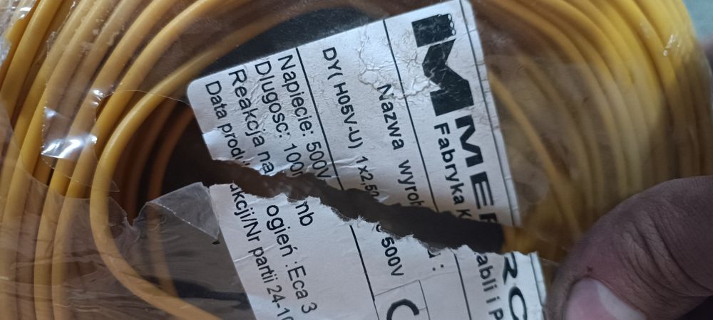 Przewód DY 1 x 2.5 (H05V-U)