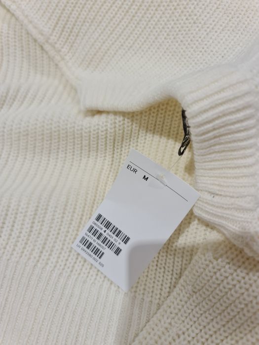 Sweter/ crop top kremowy h&m