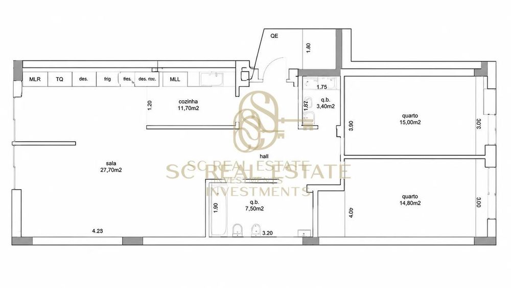 Apartamento T2, junto ao ISMAI no Castêlo da Maia