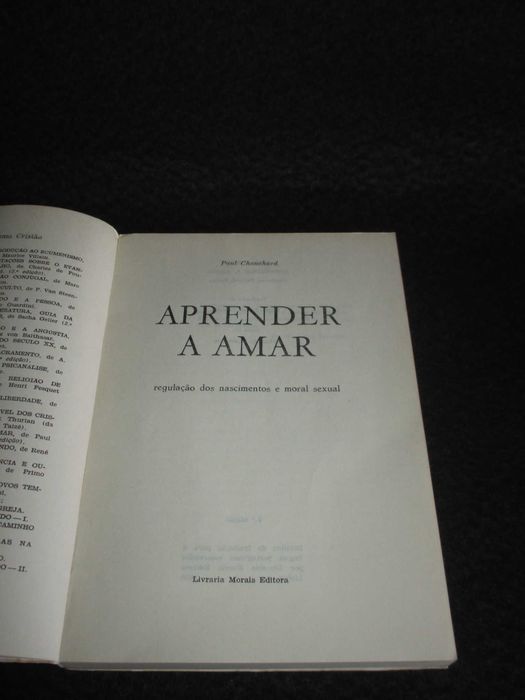 Livro Aprender a Amar Paul Chauchard