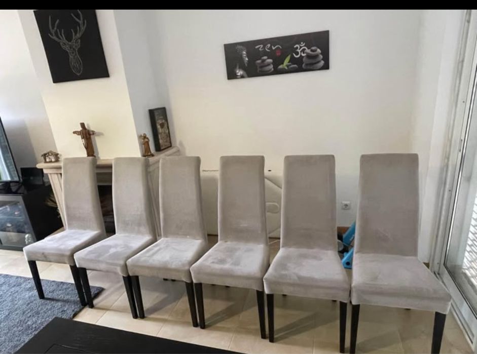 Mesa de Jantar extensiva 6 Lugares +6 cadeiras