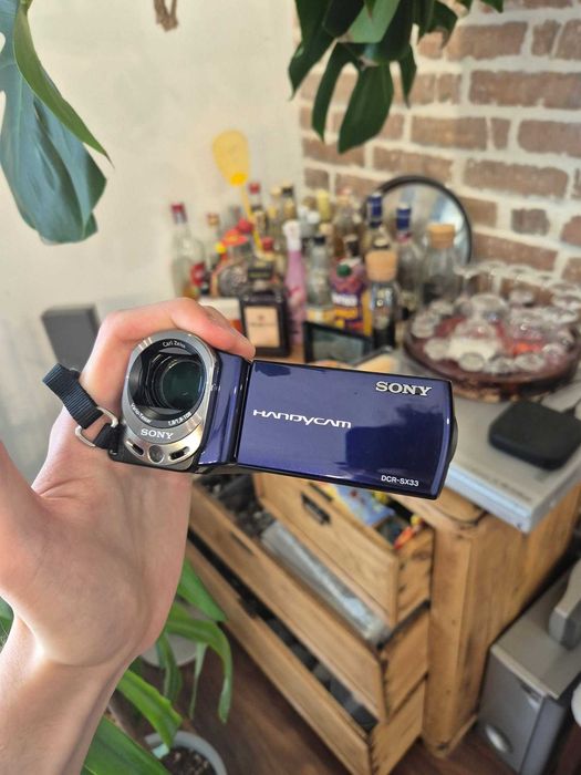 Sony DCR-SX33 niebieska | ładowarka | w pełni sprawna
