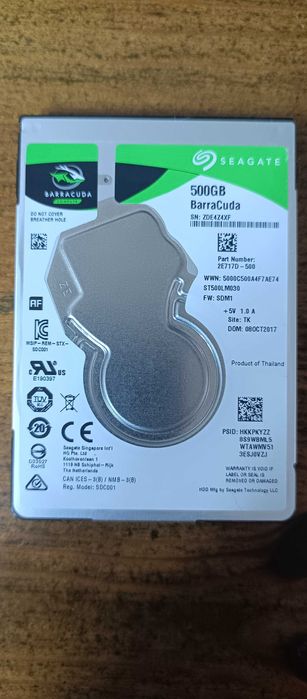 Жесткий диск 2,5 Seagate Barracuda 500 Гб ST500LM030 рабочий