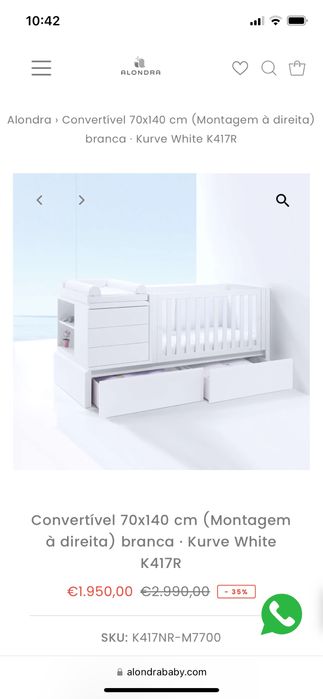 Cama evolutiva ALONDRA