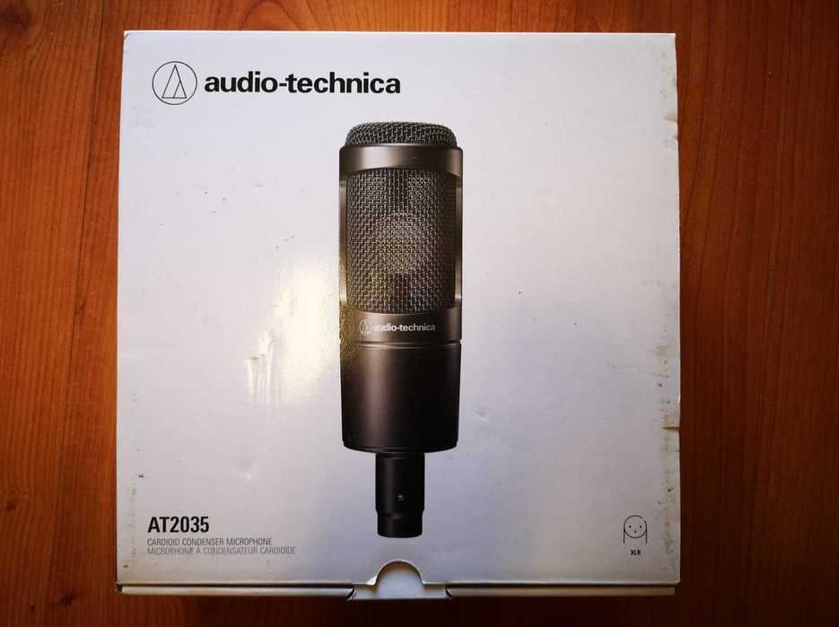Microfone condensador audio technica AT2035 + cabo XLR