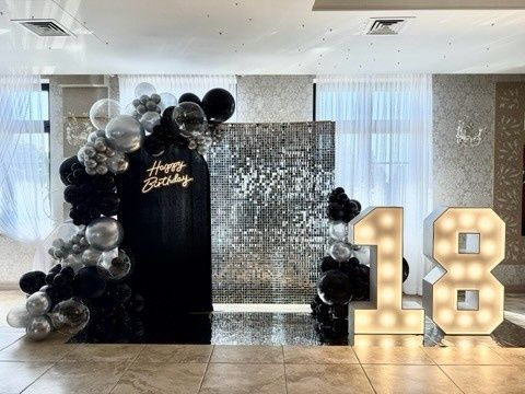 Cyfry liczby  led podświetlane 18