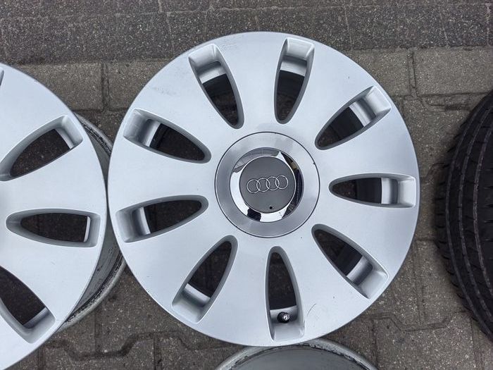 16" Audi A4 B5 B6 B7 8E0 Małysz Z kapslami S-Line VW Sharan Golf Gti Caddy Touran  Skoda Octavia Superb Eos OEM ORYGINAŁ Audi NR74