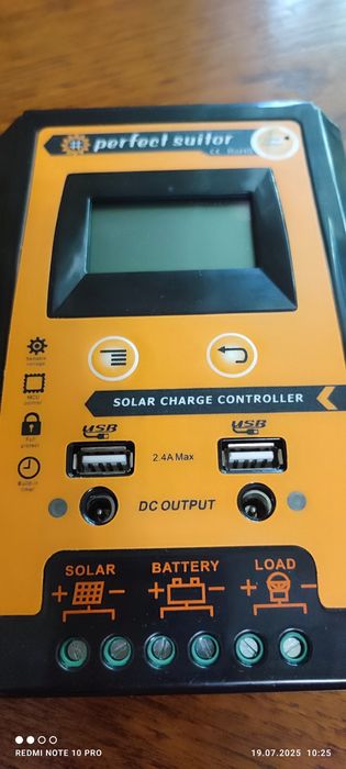Контроллер заряда 30А для солнечных панелей