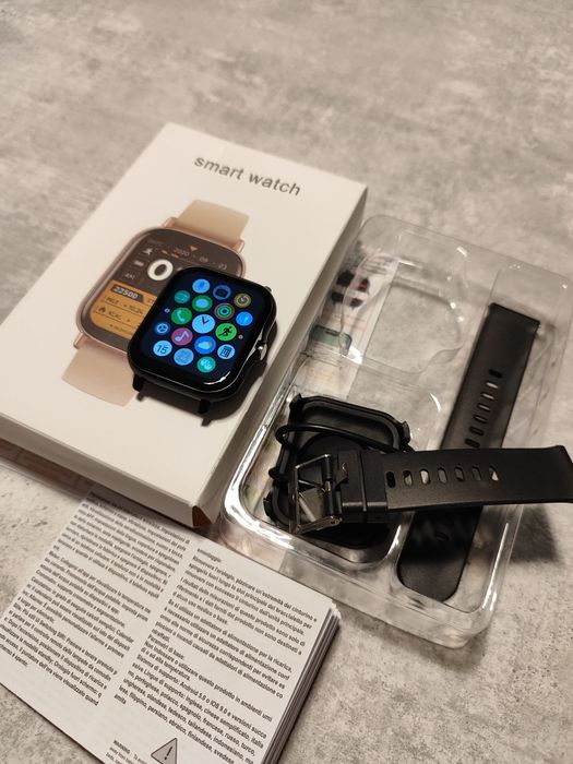 SmartWatch Nowy Czarny Rozmowy, kalkulator, krokomierz, itd