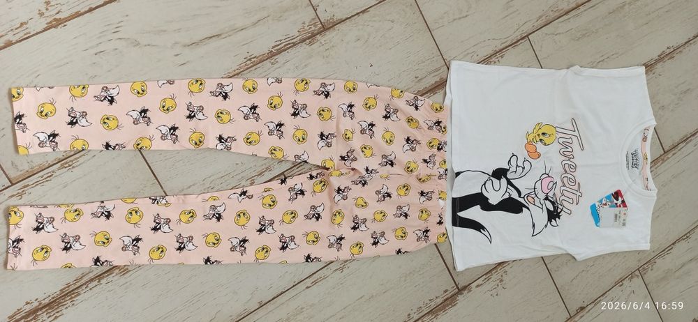 Nowa piżama Researved dla dziewczynki 134/140 z Tweety