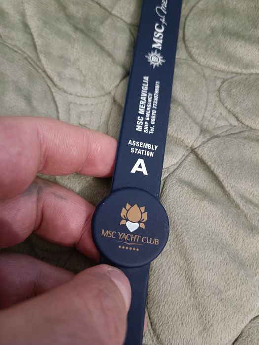 Силиконовый Браслет MSC Yacht Club