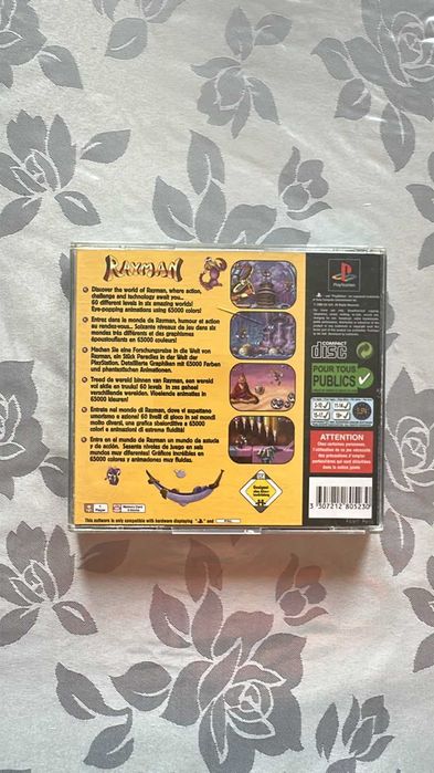 Rayman PS1 PAL Black Label – Original Completo com Manual (SLES-00049)