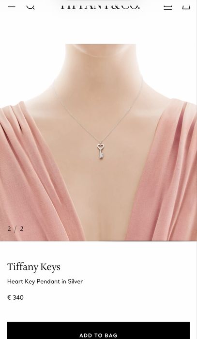 Tiffany срібний ключик оригінал