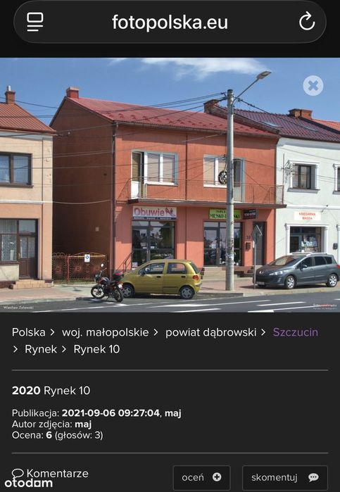 Kamienica z lokalami usługowymi centrum Szczucina