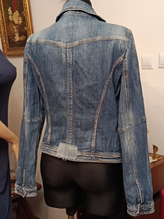 Kurtka damska, ramoneska, dżins. Armani