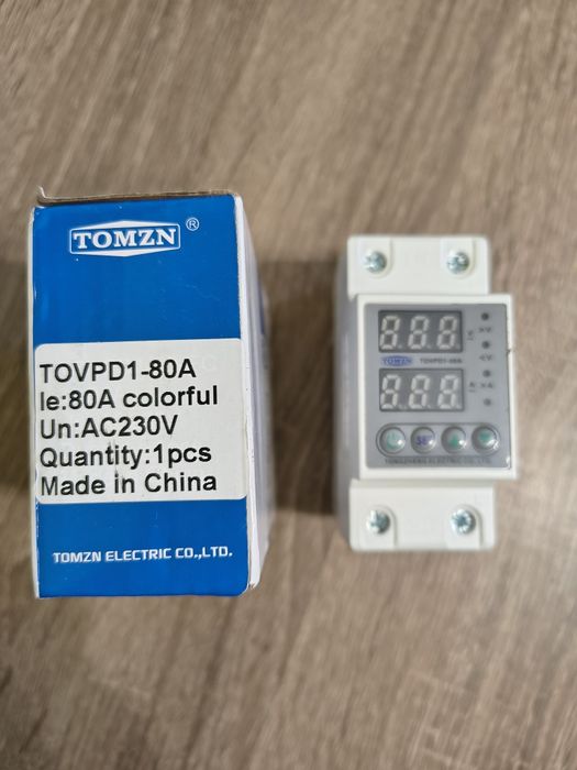 TOMZN 40А, /230В  Реле напруги,напряжения. 2DIN.