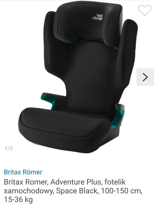 Fotelik nowy nieużywany, britax Römer 18-36kg.