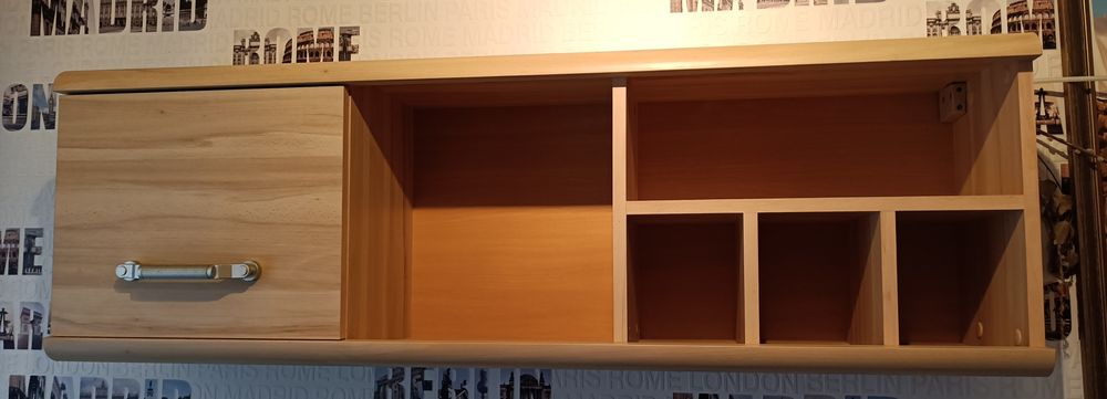 Regał półka wisząca 120x38x27 cm, dąb sonoma