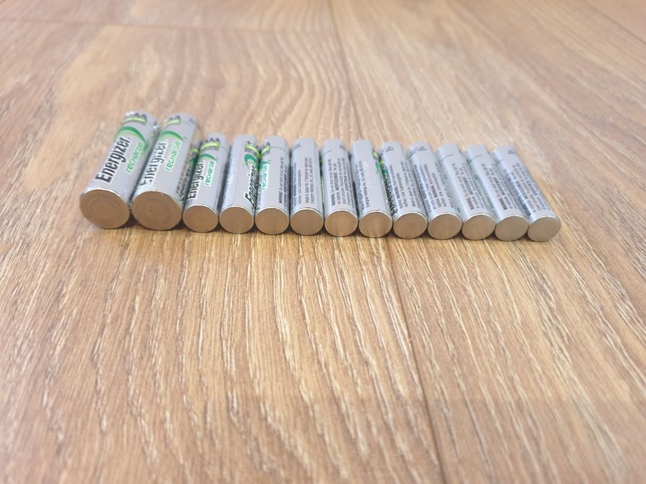 Baterie akumulatorki Energizer AA AAA paluszki zestaw 16 sztuk