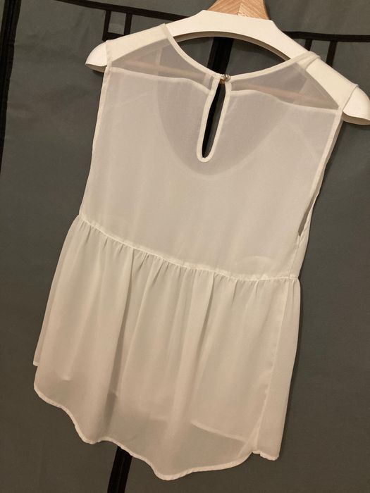 Bluzka biała, Bershka ,rozmiar s