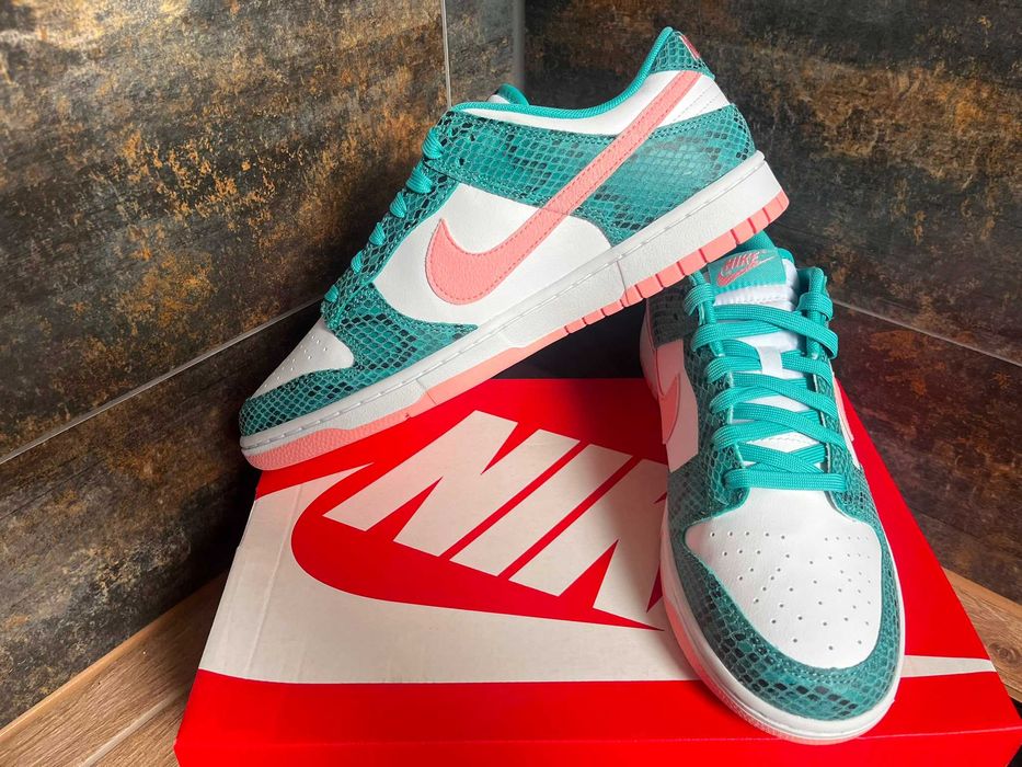 Nike Dunk Low Washed Teal Bleached Coral R. 44 NOWE 100% ORYGINAŁ