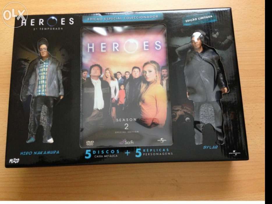 DVD Heroes - 2ª temporada completa Especial com 5 figuras