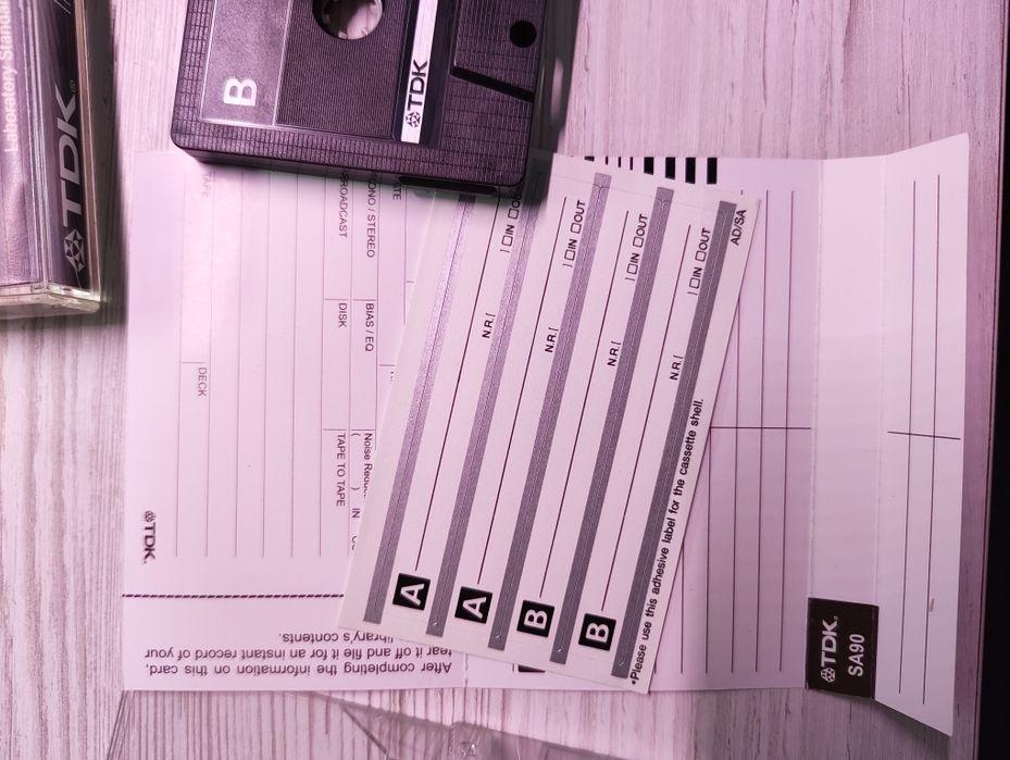 Аудіокасети TDК SA 90