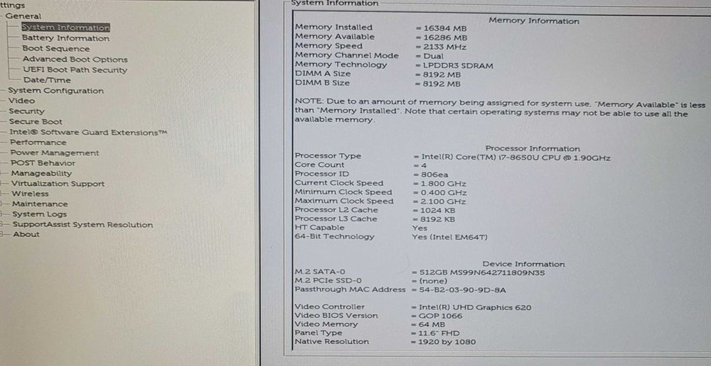 Tablet robusto Dell Latitude 7212 rugged touch i7 16Gb 512Gb SSD
