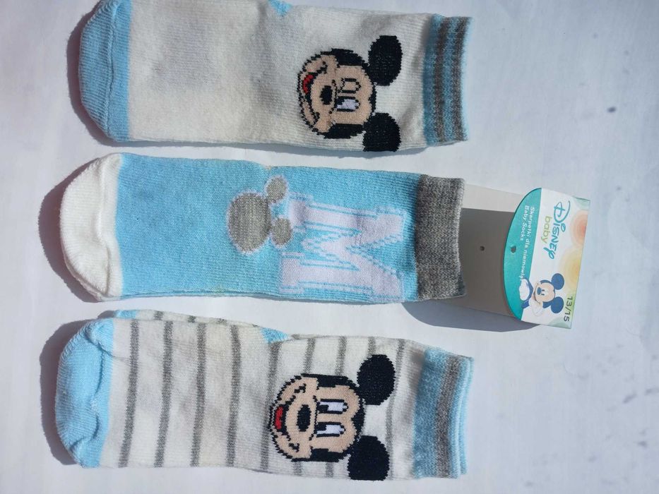 Носки шкарпетки немовлятам 0-3 міс Disney р. 13/15, 3 пари