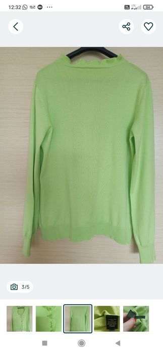 Sweter miętowy nowy 38/40