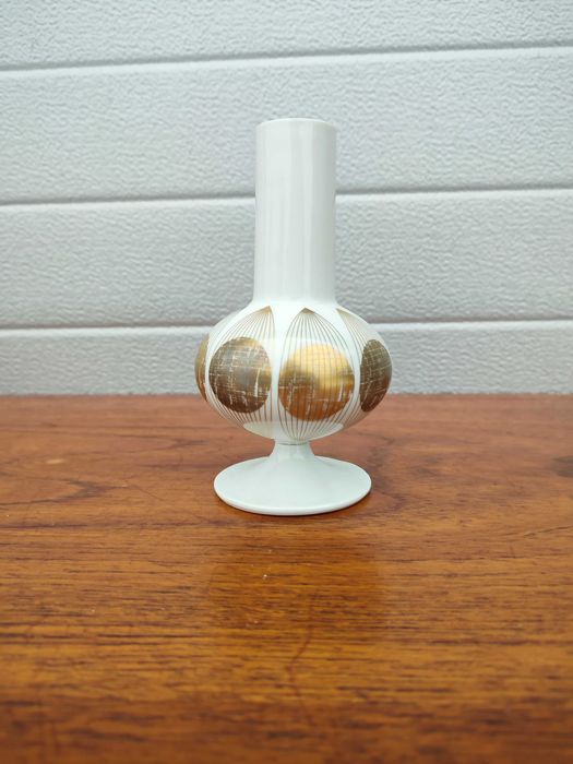 Porcelanowy Wazon Op Art E.A. Sundermann - Fustenberg - Lata 60 -W