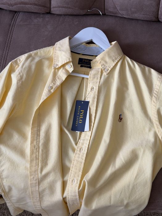 Лимонна чоловіча сорочка poli ralph lauren