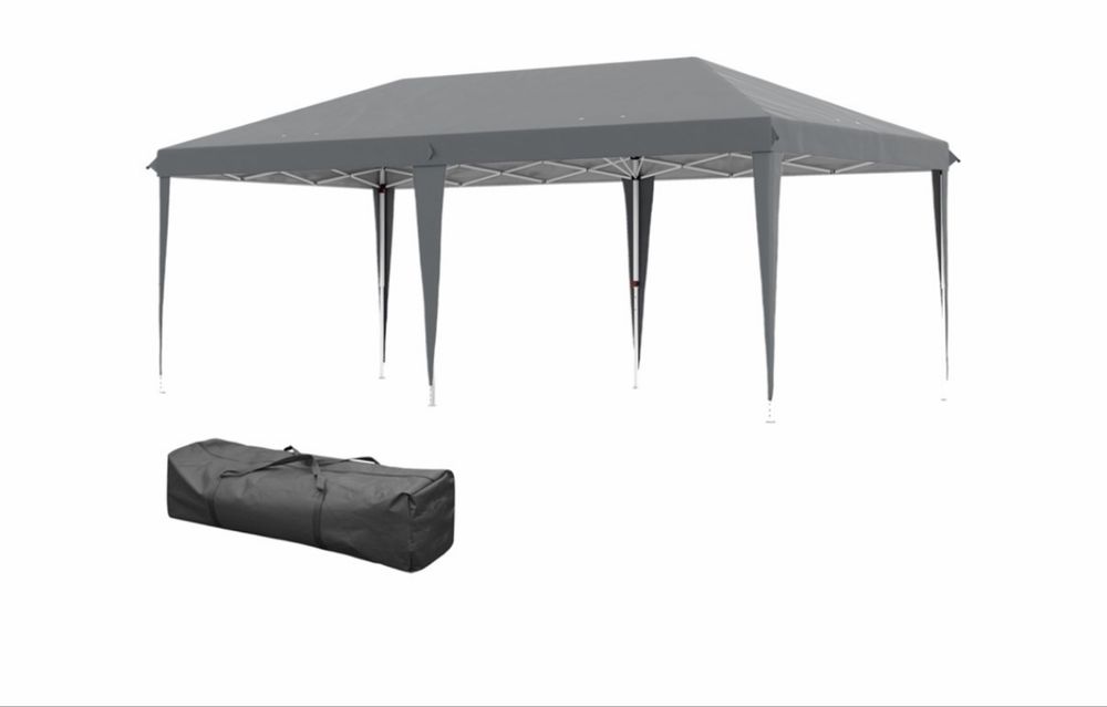 Tenda dobrável 6x3 cinza como nova