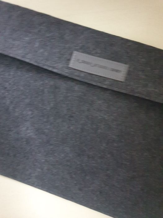 Szare Etui, teczka na notebook, tablet z filcu+ saszetka na akcesoria