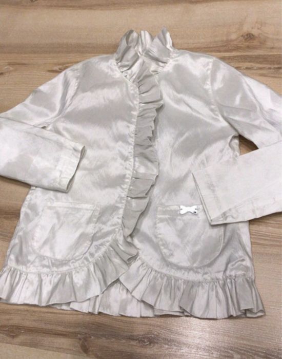 Marynarka wdzianko bolerko eleganckie komunia stroj galowy roz 134/140