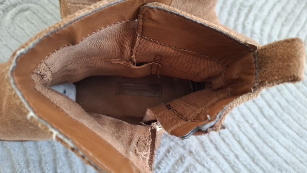 Botki damskie skórzane Stradivarius 38 rozm.
