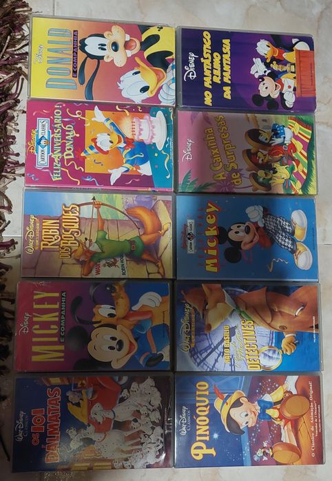 Cassetes VHS Disney originais