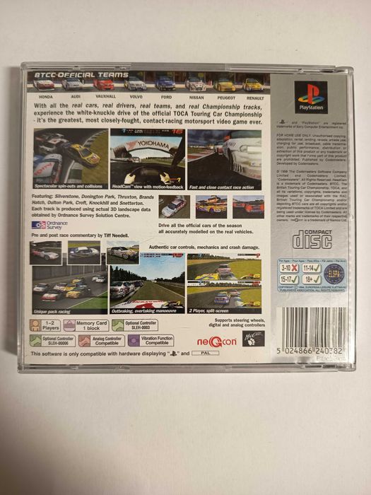 Toca Touring Car Championship PSX PS1 PlayStation angielska komplet