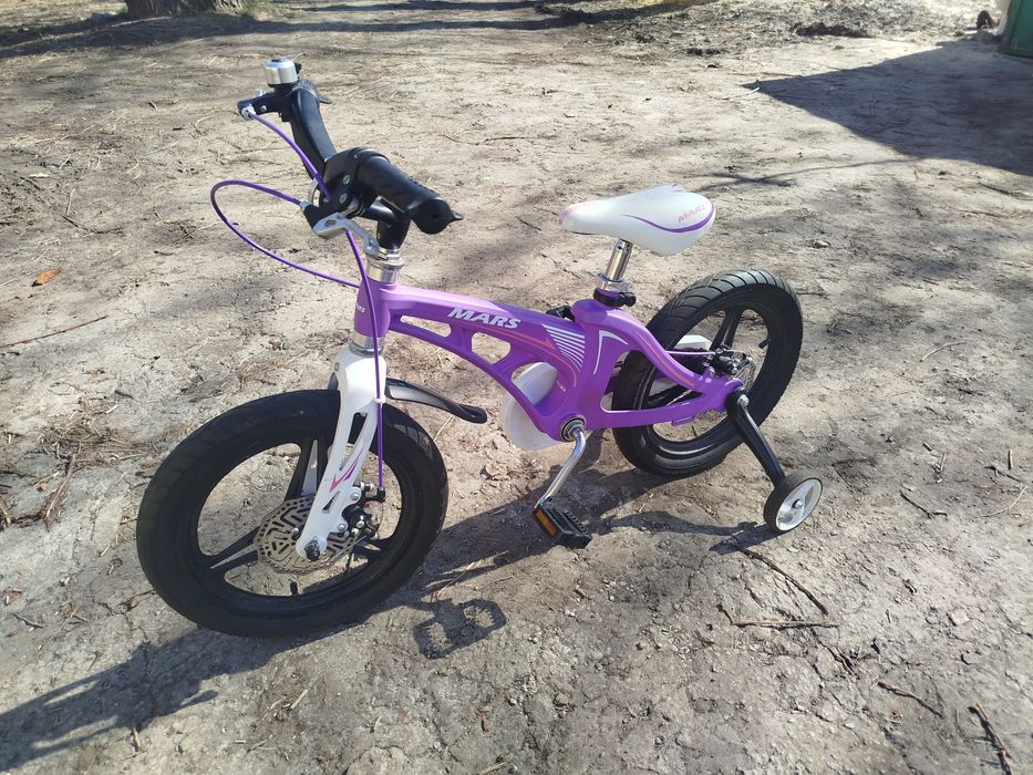 Детский велосипед Mars 14/16 с боковыми колёсами”