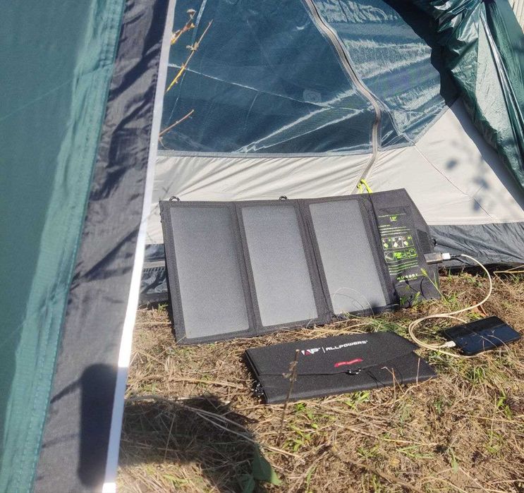 Солнечная панель Allpowers 21W EFTE 2.5A складная сонячна складна