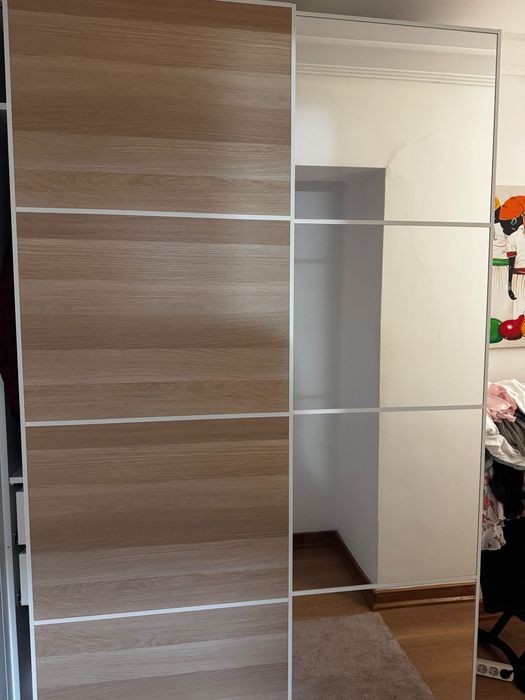 Armário branco, com porta deslizar, usado, muito bom estado