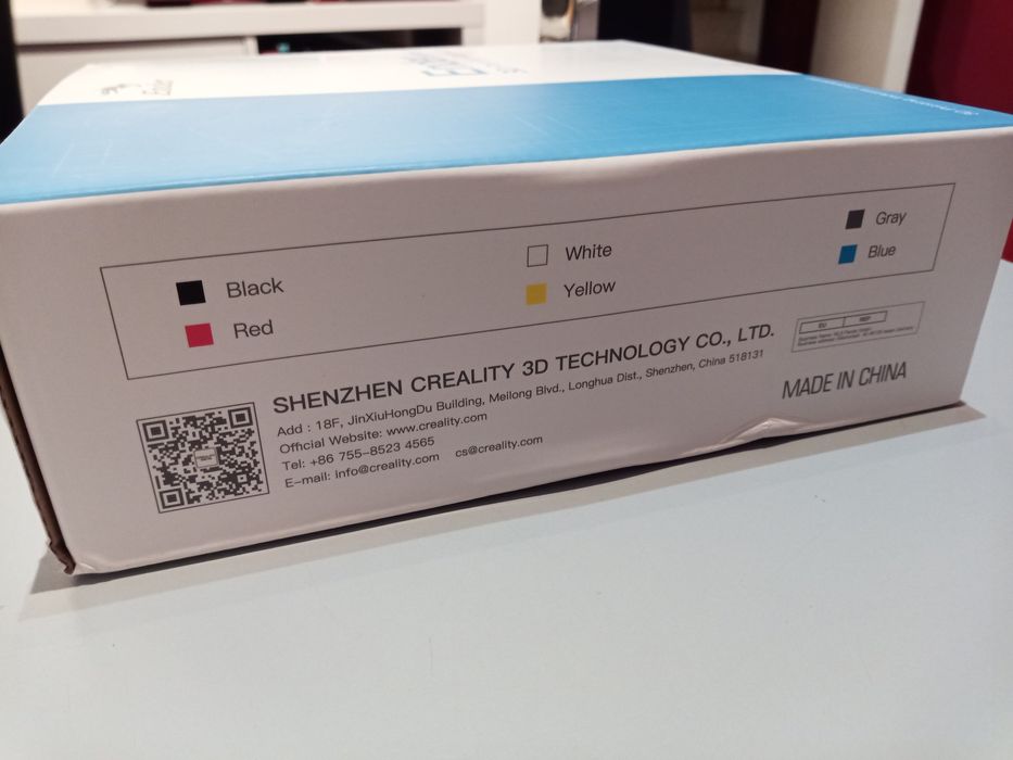 Filamento Plástico Creality para impressora 3D PLA em rolo de 1kg