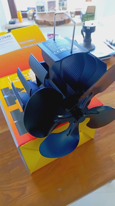 Wentylator Kominkowy Zasilany Ciepłem Wiatrak Termoelektryczny Eko