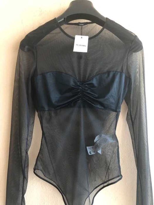 Nowe, eleganckie, transparentne body marki Tezenis (S)