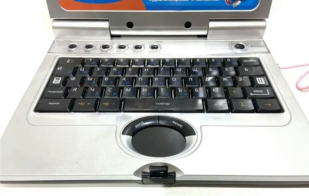 Дитячий ноутбук 2 кольори, навчальний комп'ютер 35 режимів 3 мови Limo